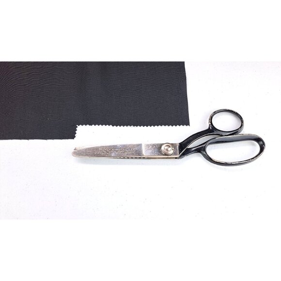 Vintage Wiss Pinking Shears 9" Sewing Newark USA Made 1942-1950 Zig Zag Scissors - Picture 7 of 8